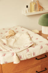 Housse de Matelas à Langer - Bruyère Bois de Rose