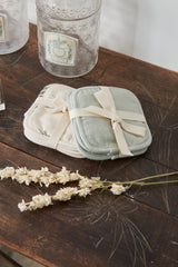 Lot de 4 Lingettes Lavables - Fougère Blanc Craie