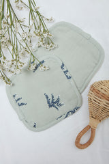 Lot de 4 Lingettes Lavables - Bruyère Bleu Minuit