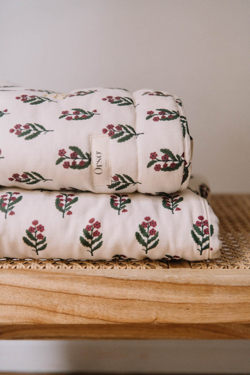 Couverture Matelassée - Bougainvillier