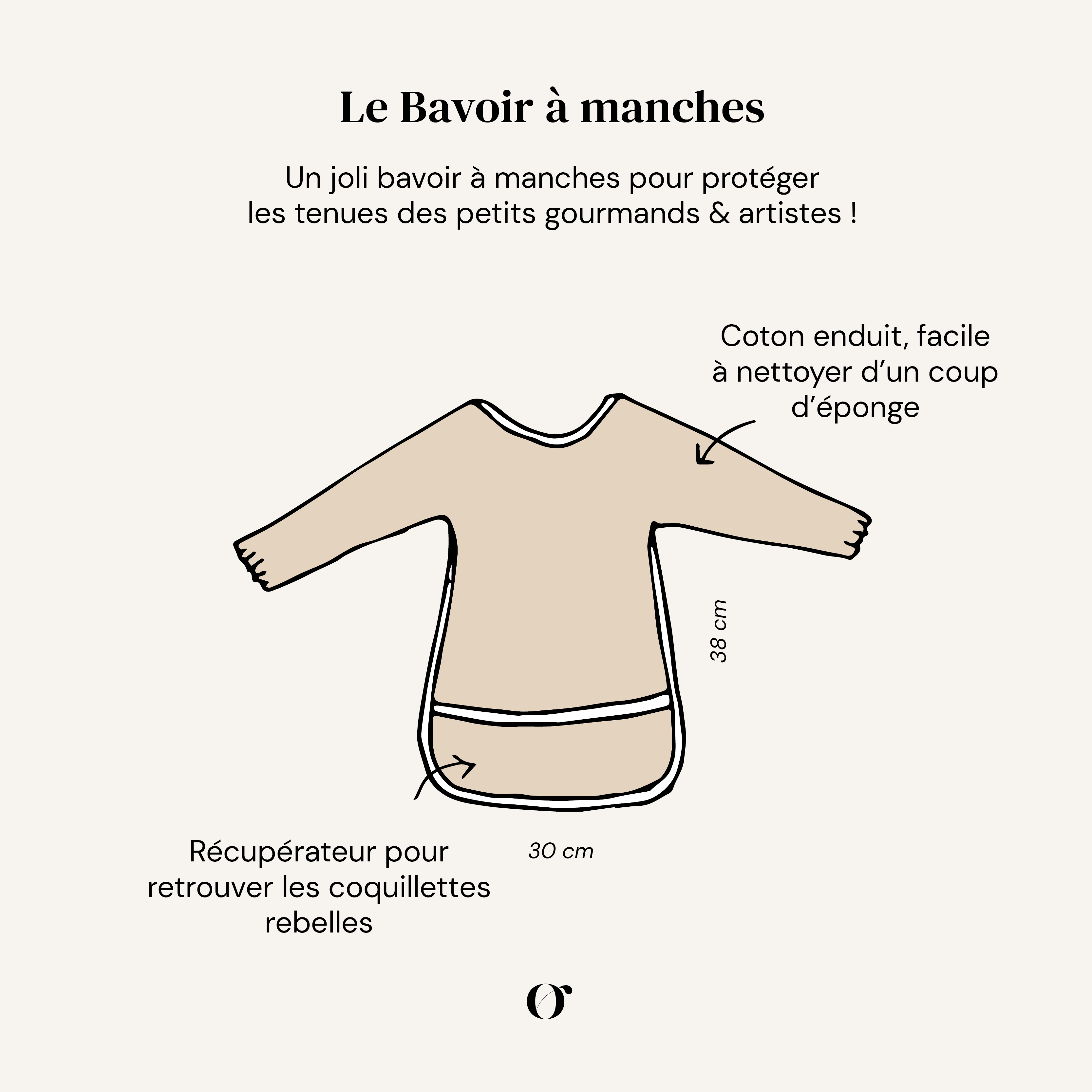 Bavoir à Manches - Hydra