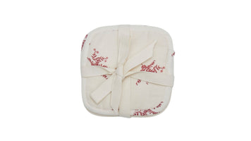 Lot de 4 Lingettes Lavables - Bruyère Bois de Rose