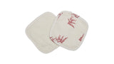 Lot de 4 Lingettes Lavables - Bruyère Bois de Rose