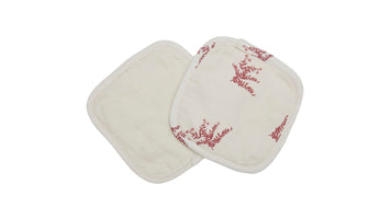 Lot de 4 Lingettes Lavables - Bruyère Bois de Rose