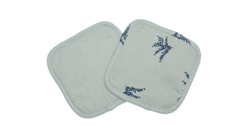 Lot de 4 Lingettes Lavables - Bruyère Bleu Minuit