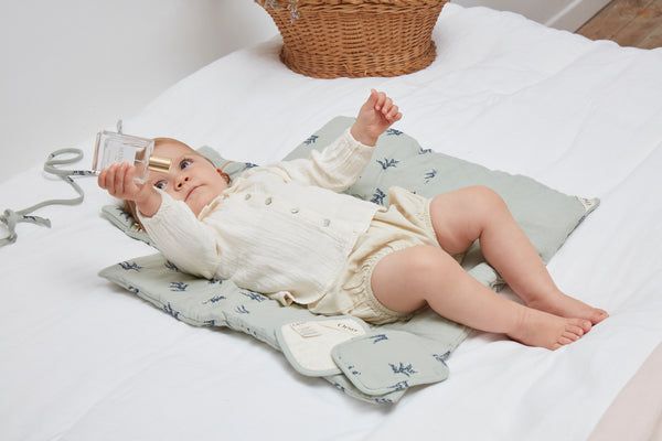 Lot de 4 Lingettes Lavables - Bruyère Bleu Minuit