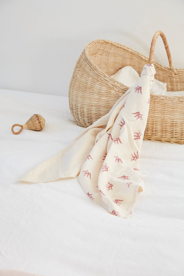 Lot de 2 Langes  - Bruyère Bois de Rose
