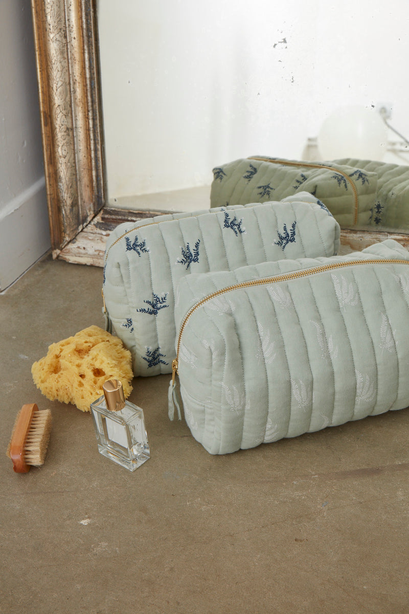 Trousse de Toilette - Fougère Blanc Craie