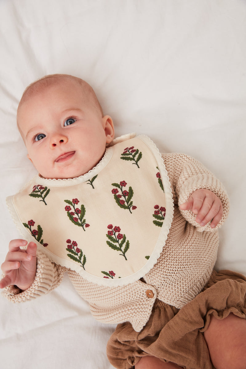 Bavoir bébé en coton - Création et fabrication française