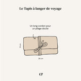 Tapis à Langer - Bruyère Bleu Minuit