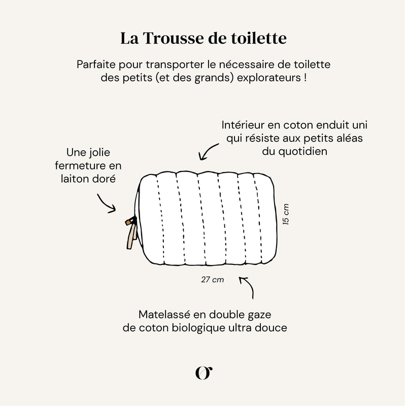 Délice des Sens : TROUSSE DE TOILETTE - GAZE DE COTON