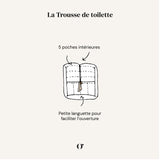 Trousse de Toilette - Fougère Blanc Craie