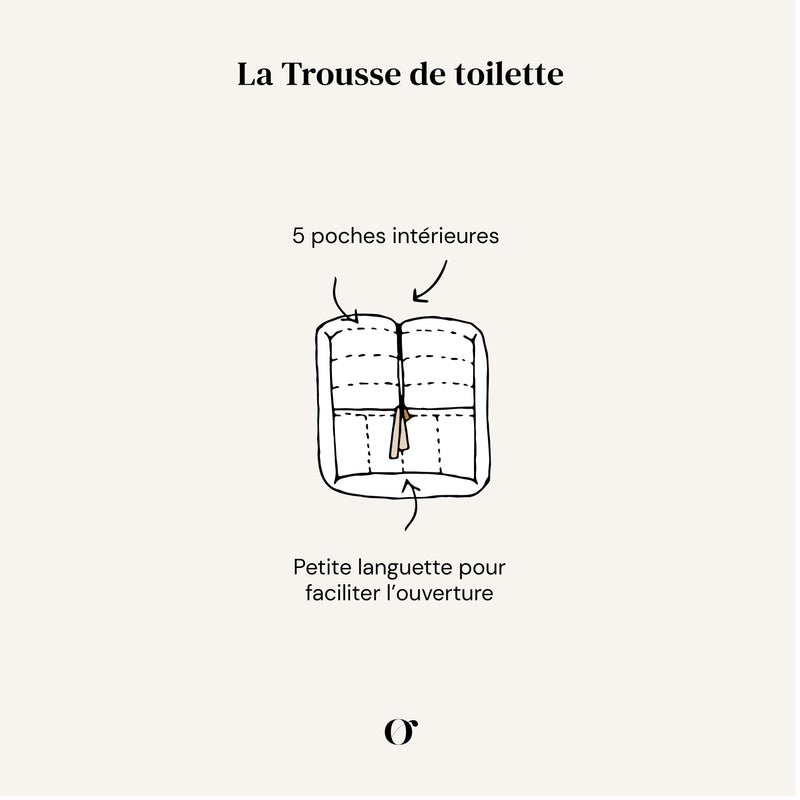 Trousse de Toilette - Fougère Blanc Craie